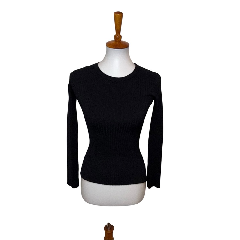 Rachel Parcell Ribbed Sweater Black Size XS